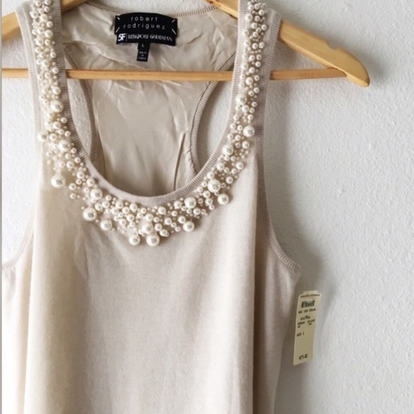 Robert Rodriguez Tops - Robert Rodriguez | Cashmere & Silk Pearl Top